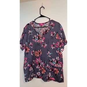 Scrubs and Beyond Floral Scrub Top
